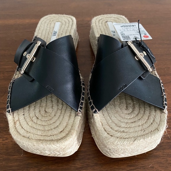 NWT Zara Espadrilles Sandals. - Picture 4 of 4